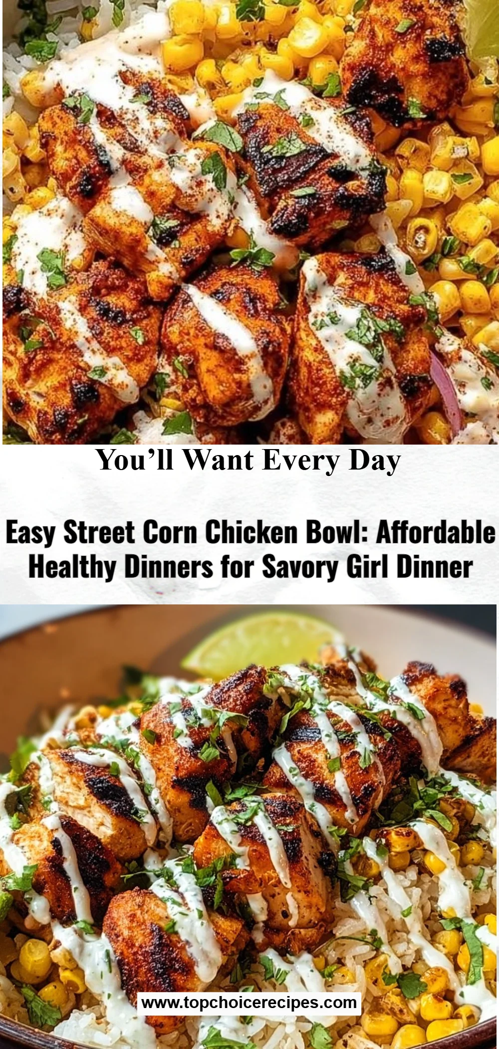 Easy Street Corn Chicken Bowl 6 Easy Street Corn Chicken Bowl