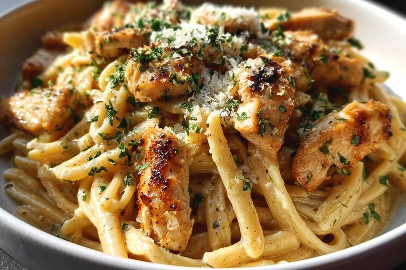 Garlic Parmesan Chicken Pasta