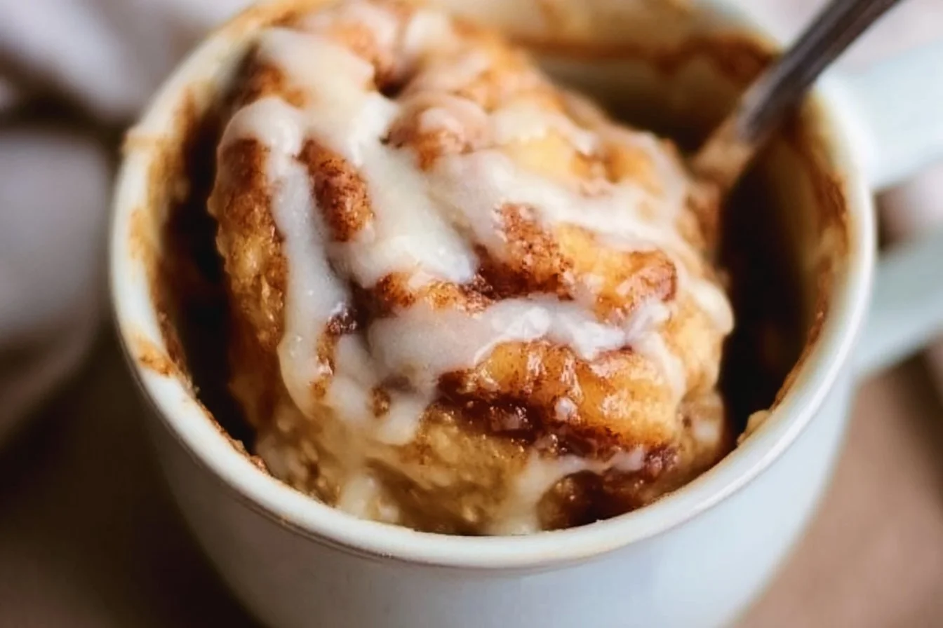 Gluten-Free Cinnamon Roll in a Mug