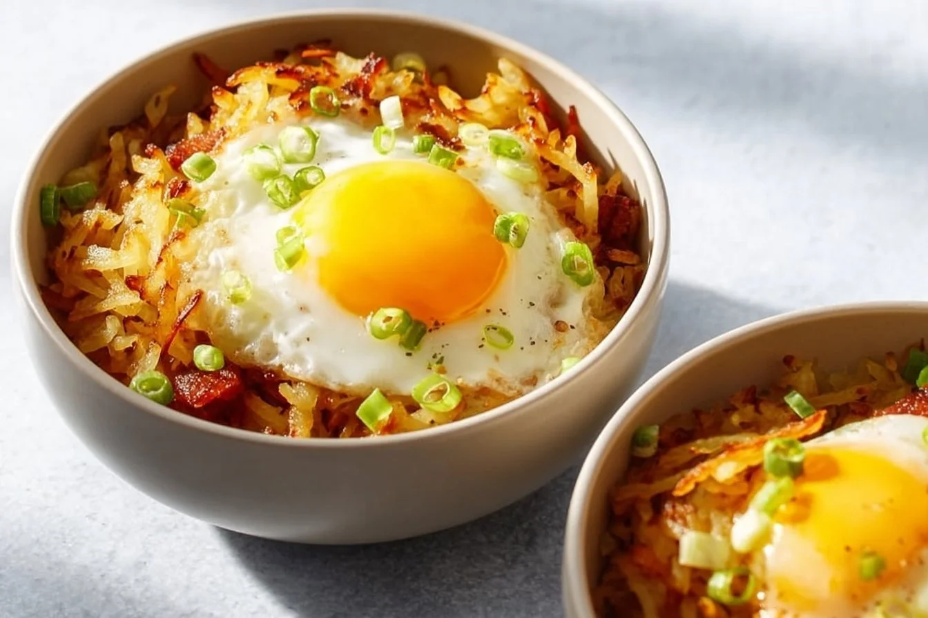 Hash Brown Breakfast Bowl 5 Delicious Hash Brown Breakfast Bowl with fresh toppings and ingredients