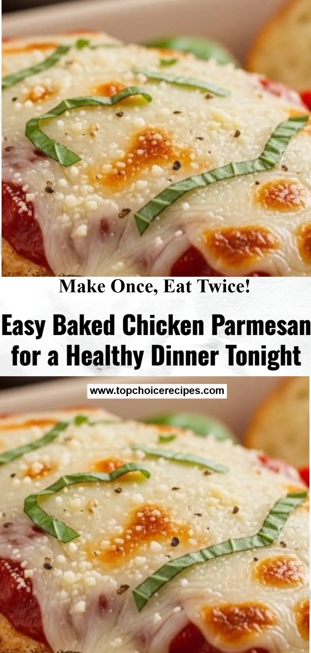 Healthy Baked Chicken Parmesan