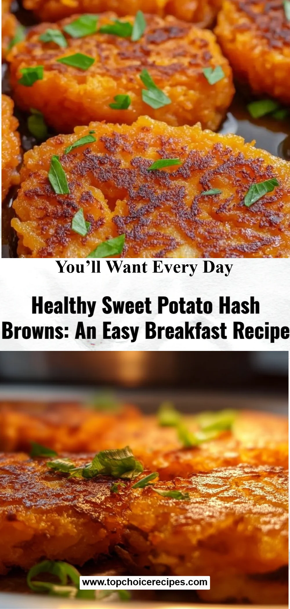 Healthy Sweet Potato Hash Browns
