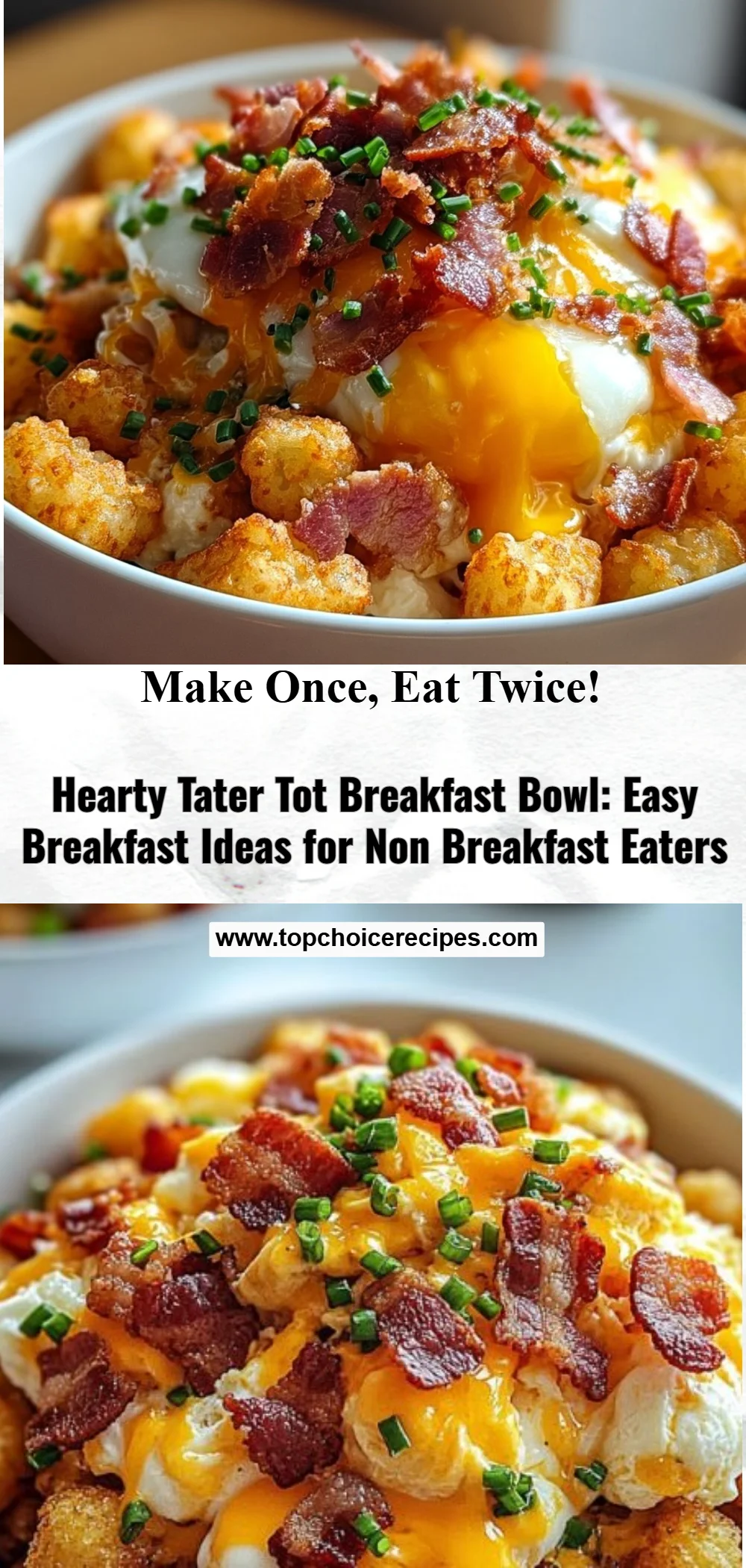 Hearty Tater Tot Breakfast Bowl 5 Hearty Tater Tot Breakfast Bowl