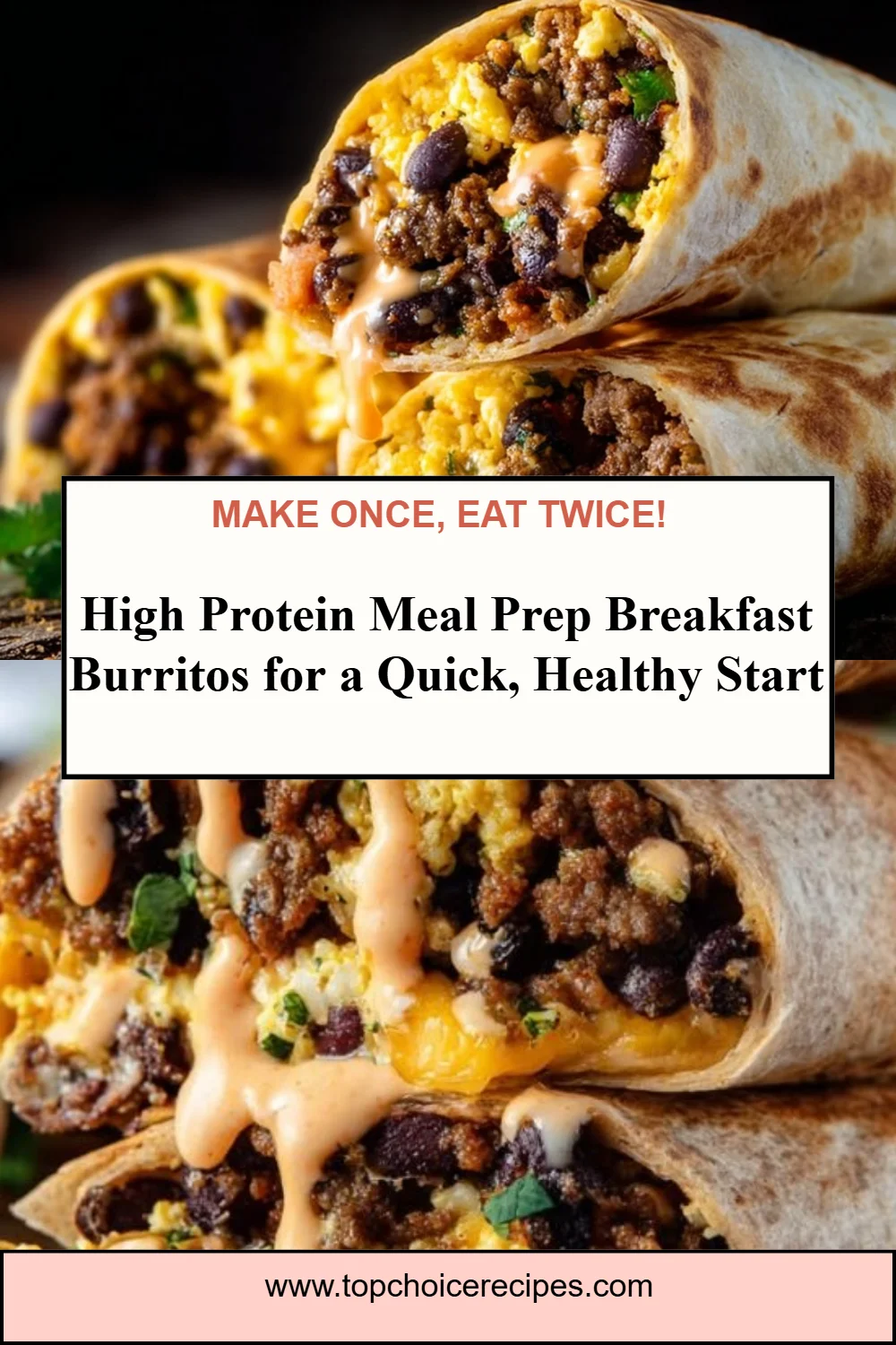 High Protein Breakfast Burrito