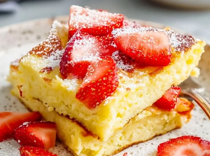 High Protein Cottage Cheese Oven Pancakes