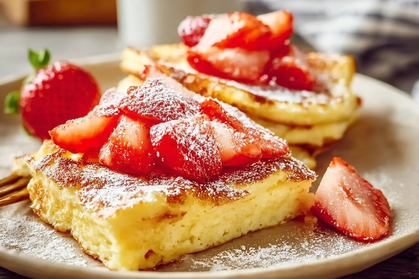 High Protein Cottage Cheese Oven Pancakes