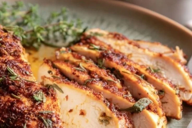 Ina Garten's Boneless Skinless Chicken Breasts 5 Ina Garten's boneless skinless chicken breasts served with herbs and spices