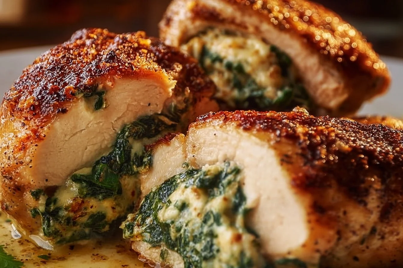 Delicious stuffed chicken dish inspired by Ruth's Chris recipe