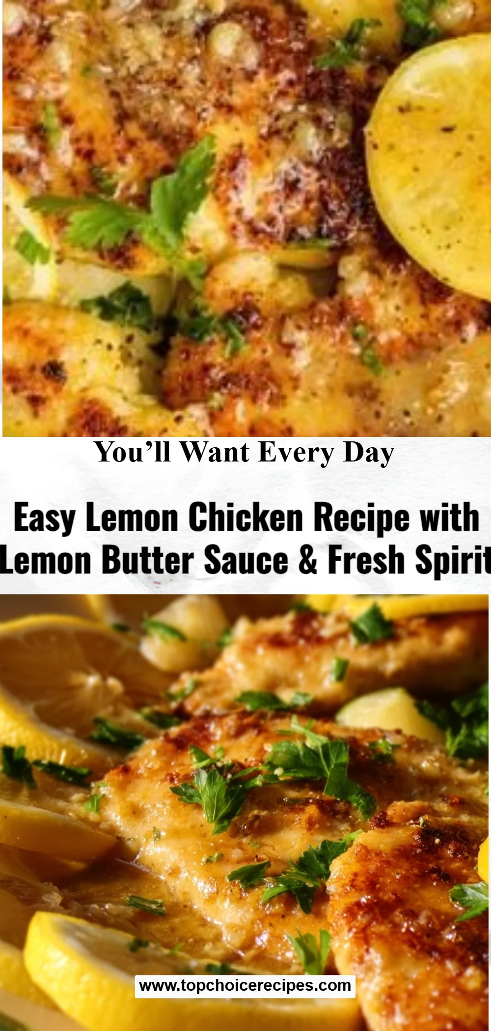 Lemon Chicken Recipe (with Lemon Butter Sauce)