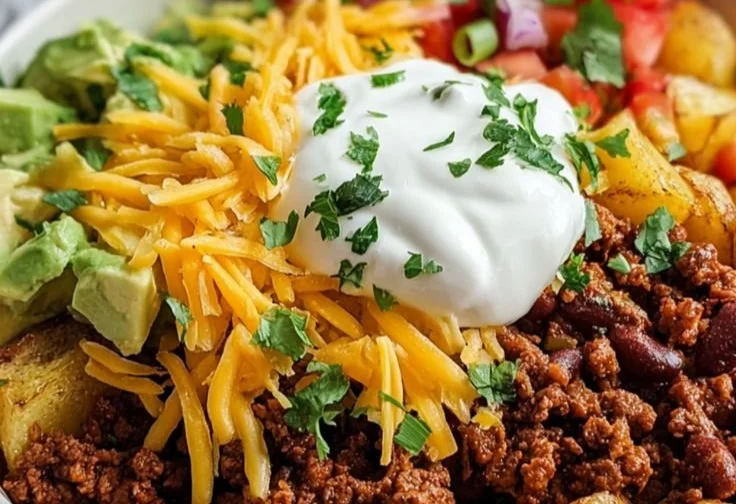 Loaded Potato Taco Bowl