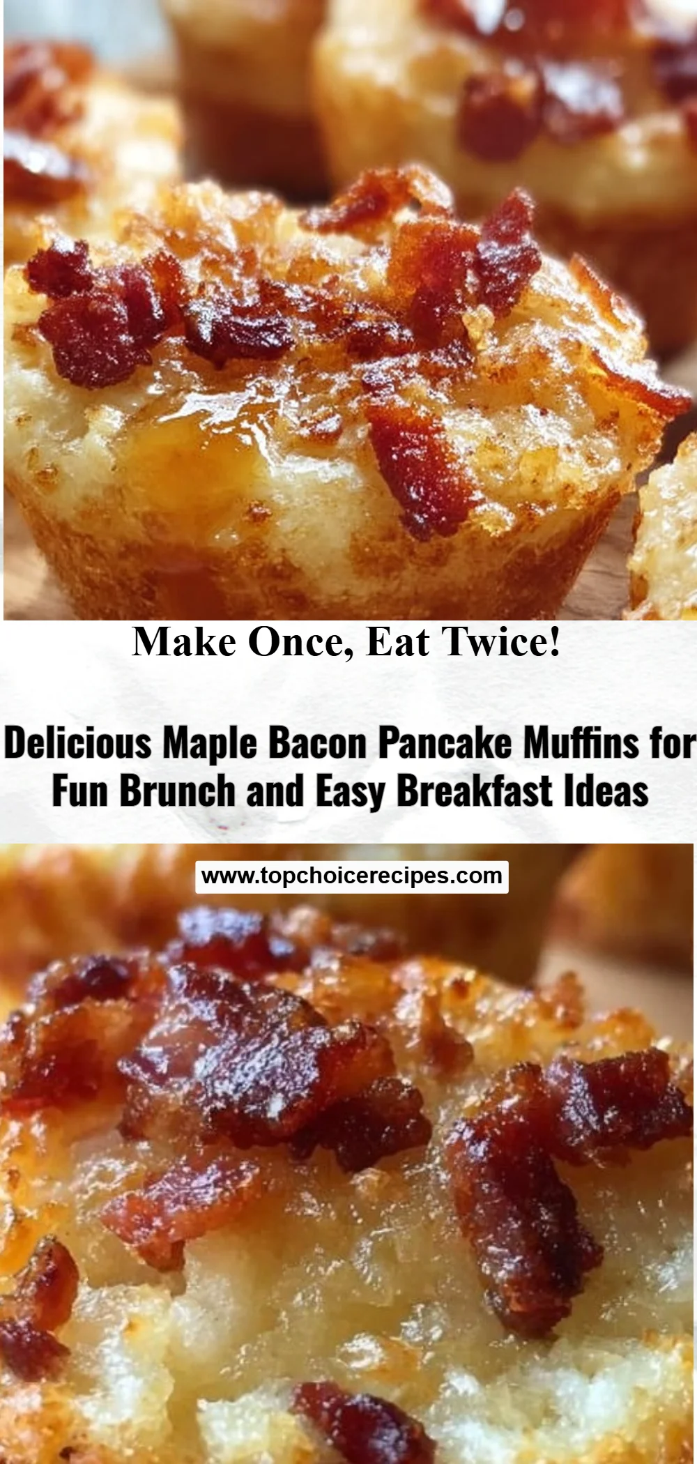 Maple Bacon Pancake Muffins 8 Maple Bacon Pancake Muffins