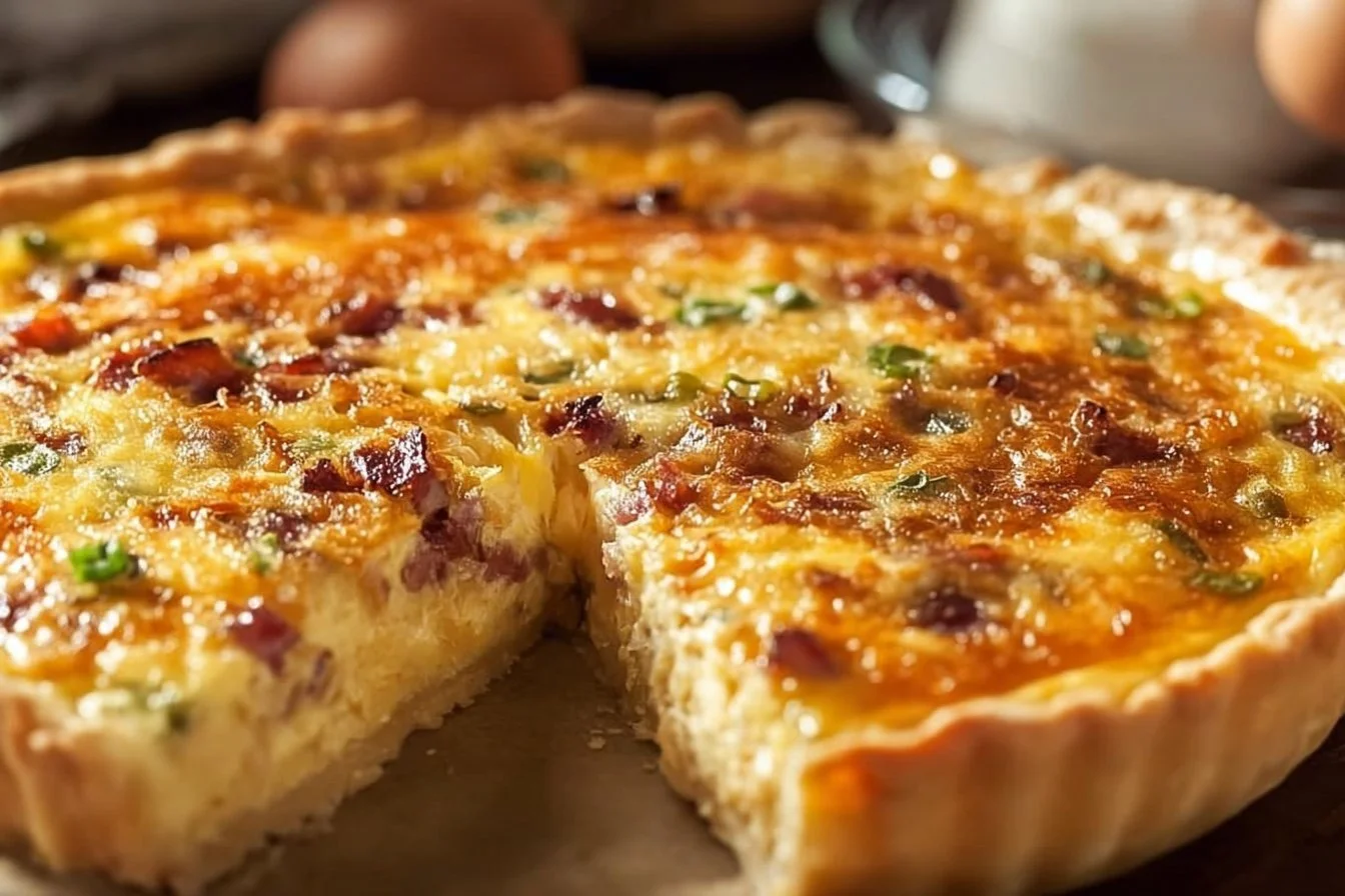 Mississippi Sin Quiche 5 Deliciously baked Mississippi Sin Quiche topped with creamy ingredients
