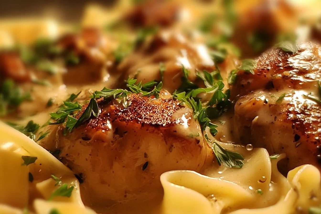 One-Pan Chicken with Buttered Noodles