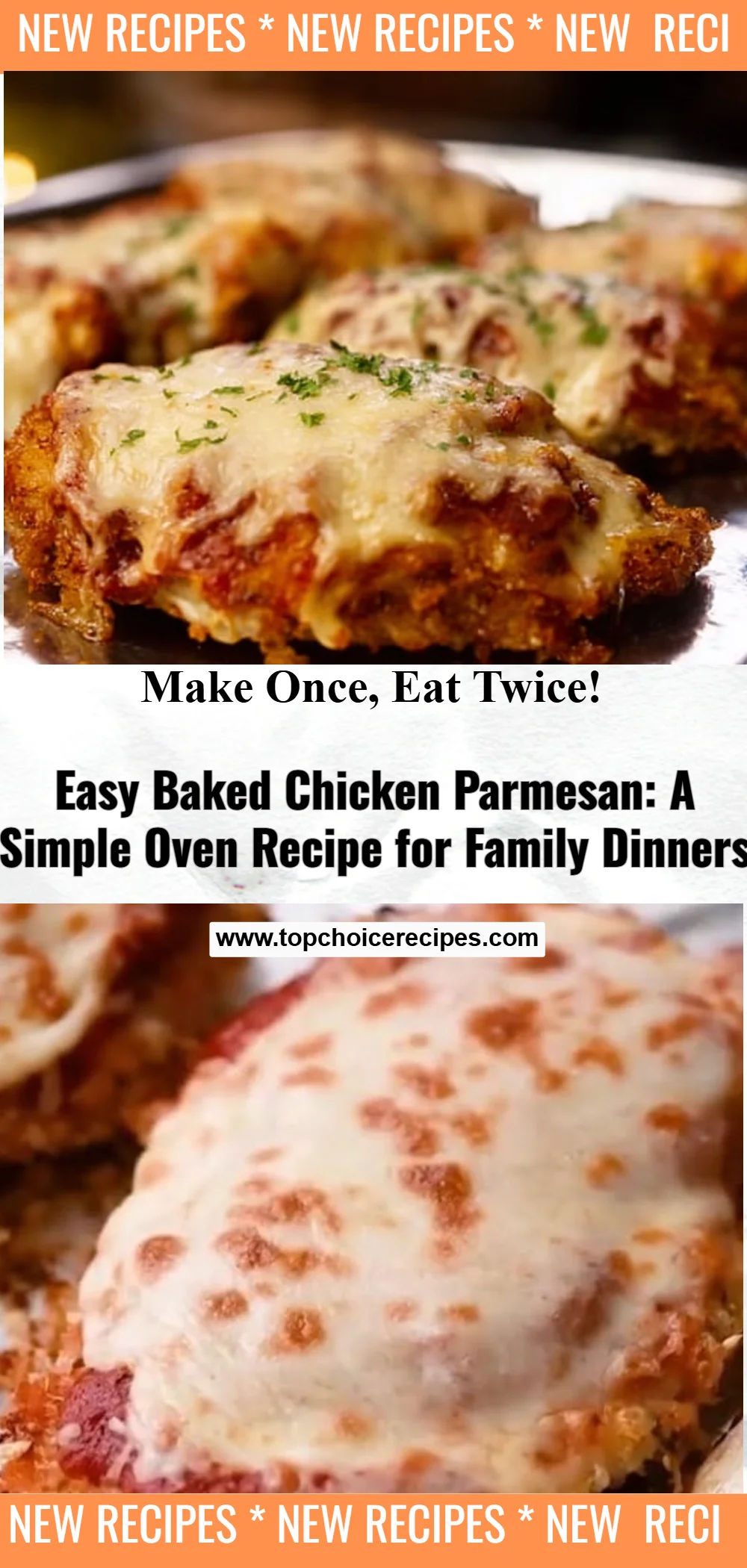 Oven Baked Chicken Parmesan