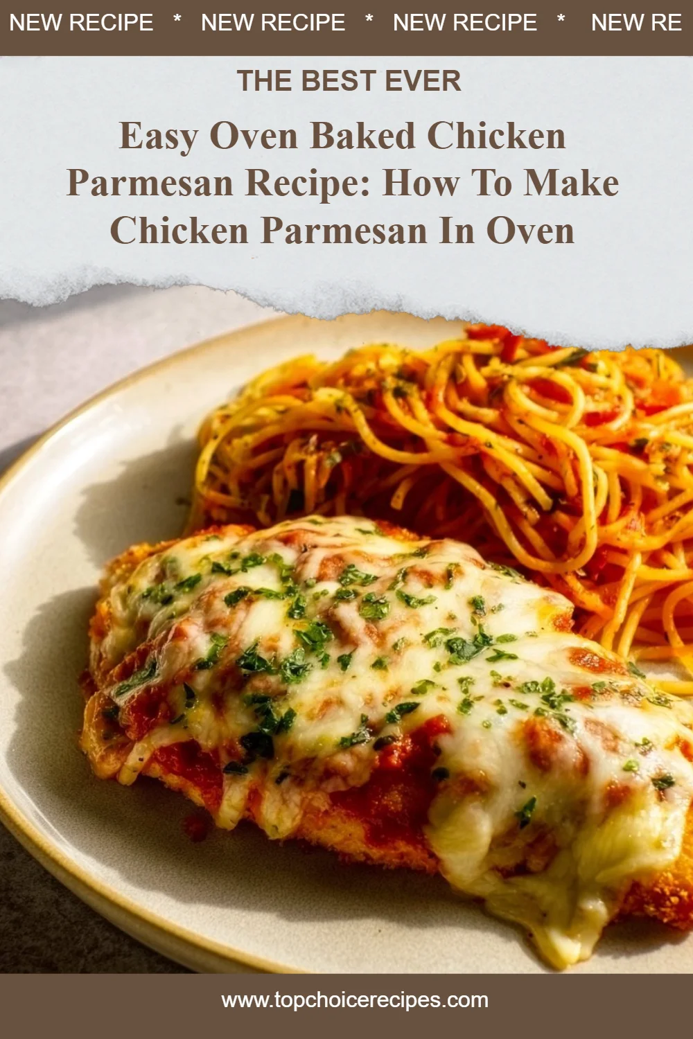 Oven Baked Chicken Parmesan