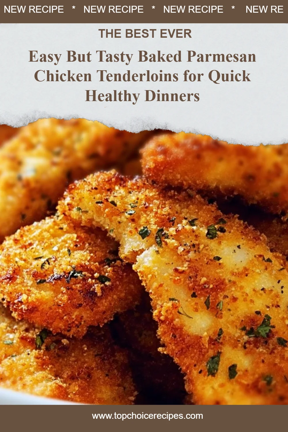 Oven-Baked Crispy Parmesan Chicken Tenders 5 Oven-Baked Crispy Parmesan Chicken Tenders