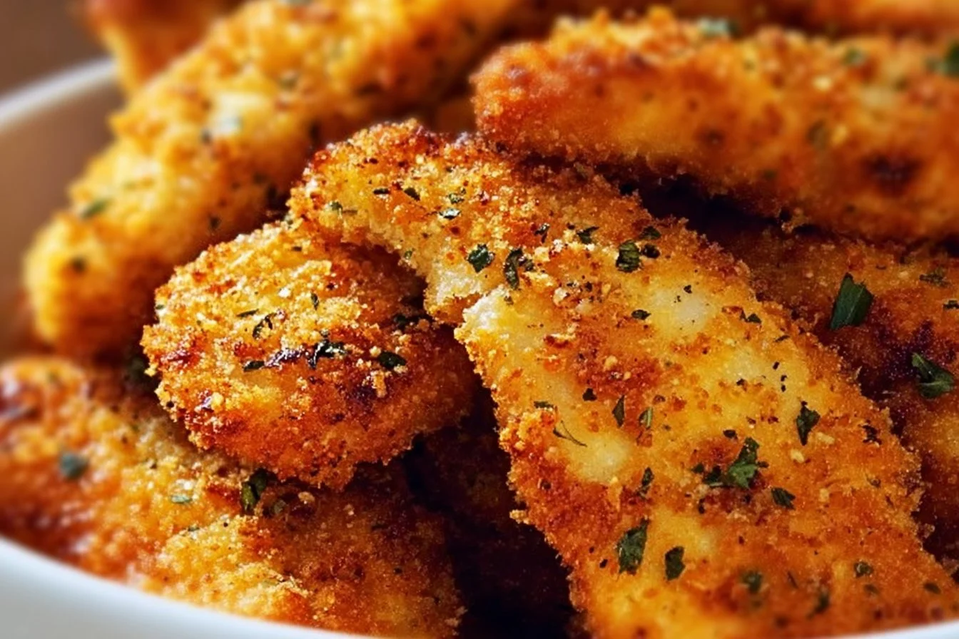 Oven-Baked Crispy Parmesan Chicken Tenders 6 Oven-Baked Crispy Parmesan Chicken Tenders