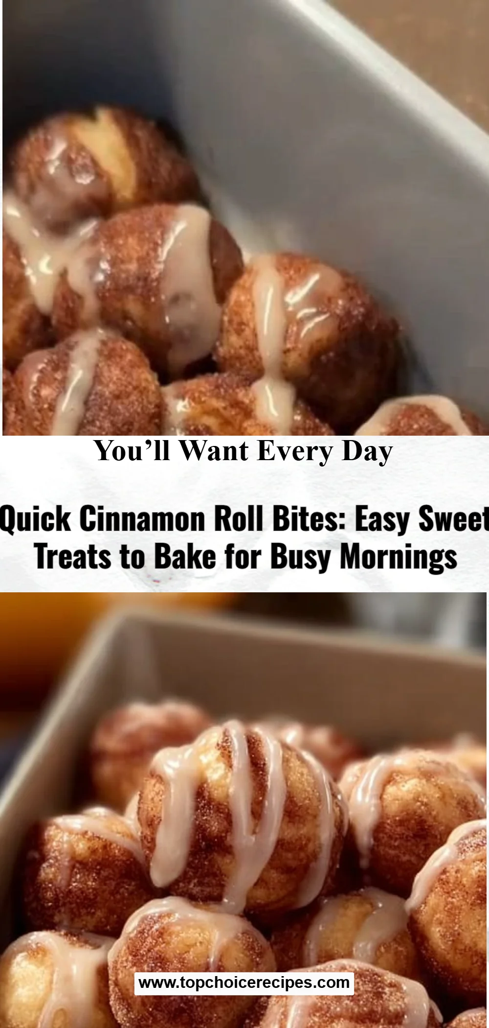 Quick Cinnamon Roll Bites