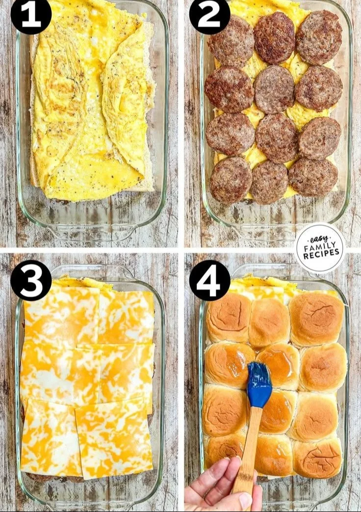 Sausage Egg and Cheese Breakfast Sliders