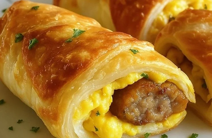 Sausage Egg Breakfast Roll-Ups 8 Sausage Egg Breakfast Roll-Ups