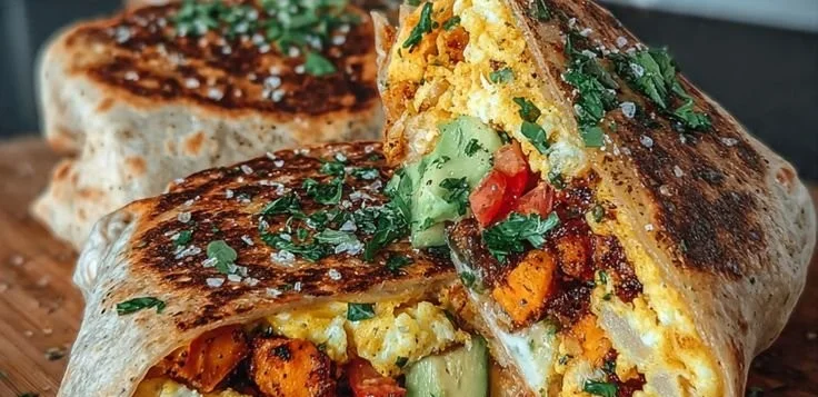Sweet Potato Breakfast Burritos