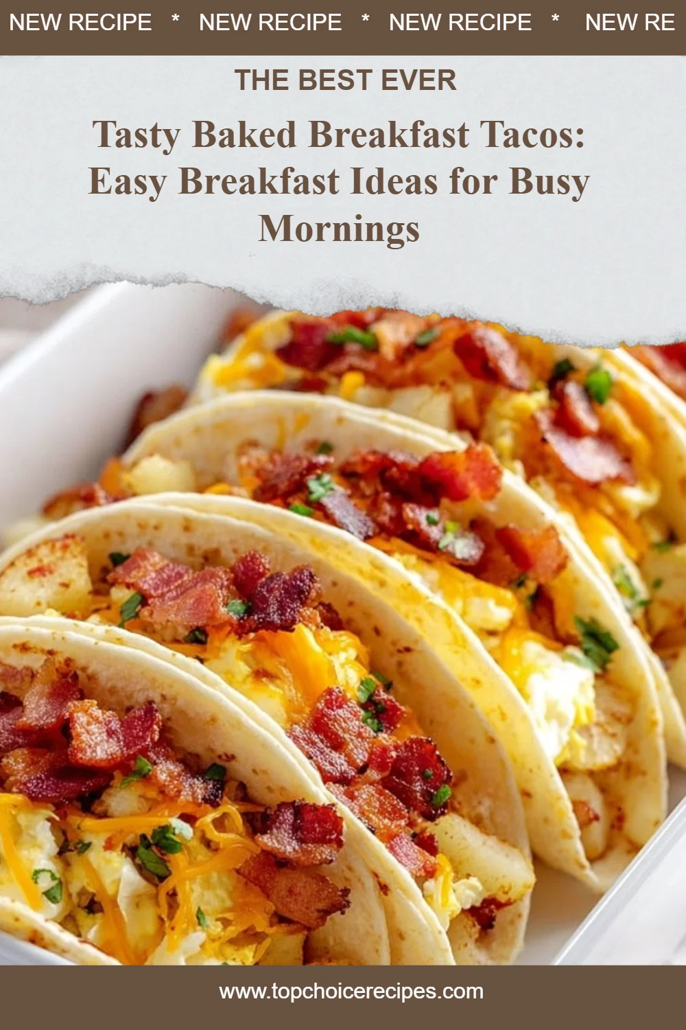 Tasty Baked Breakfast Tacos