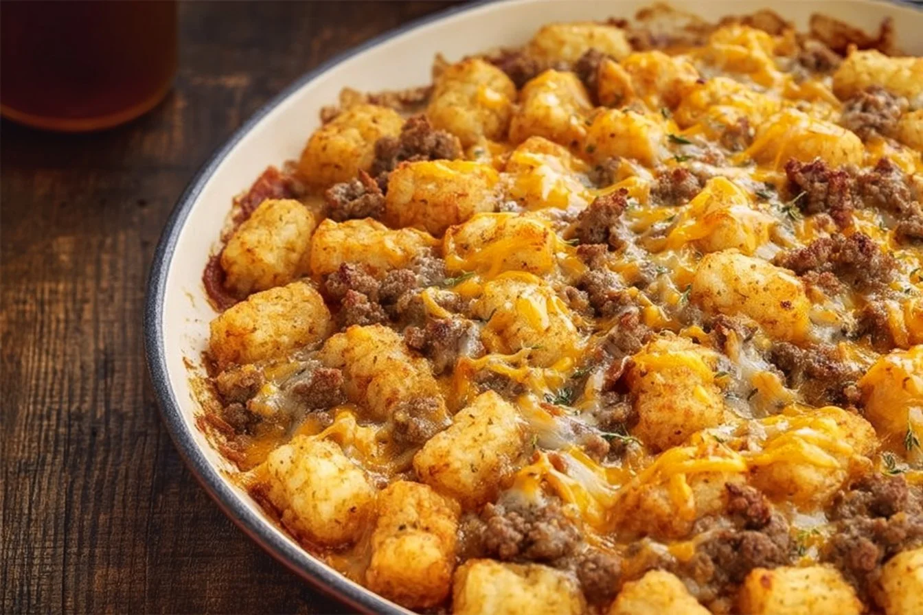 Tater Tot Sausage Breakfast Casserole