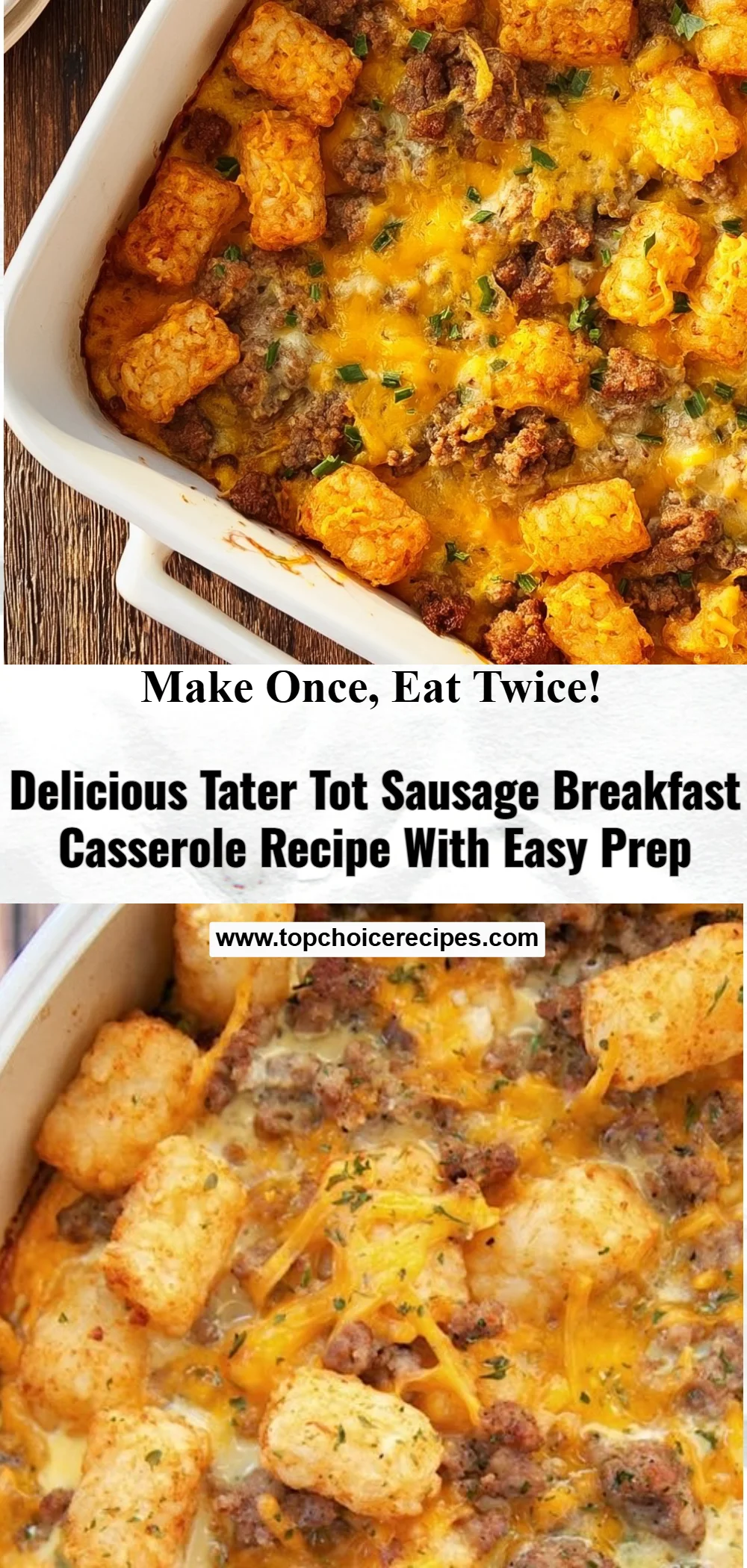 Tater Tot Sausage Breakfast Casserole 6 Tater Tot Sausage Breakfast Casserole