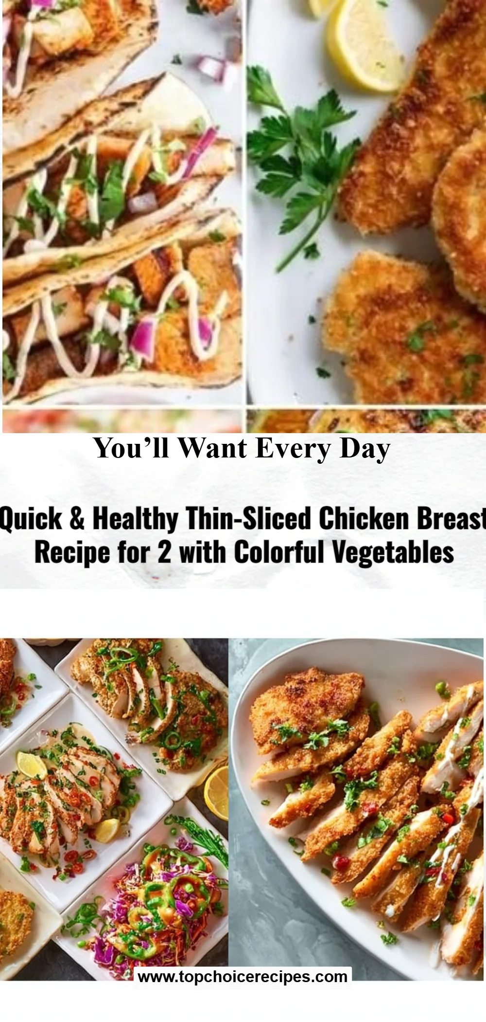 Thin-Sliced Chicken Breasts with Vegetables 5 Thin-Sliced Chicken Breasts with Vegetables