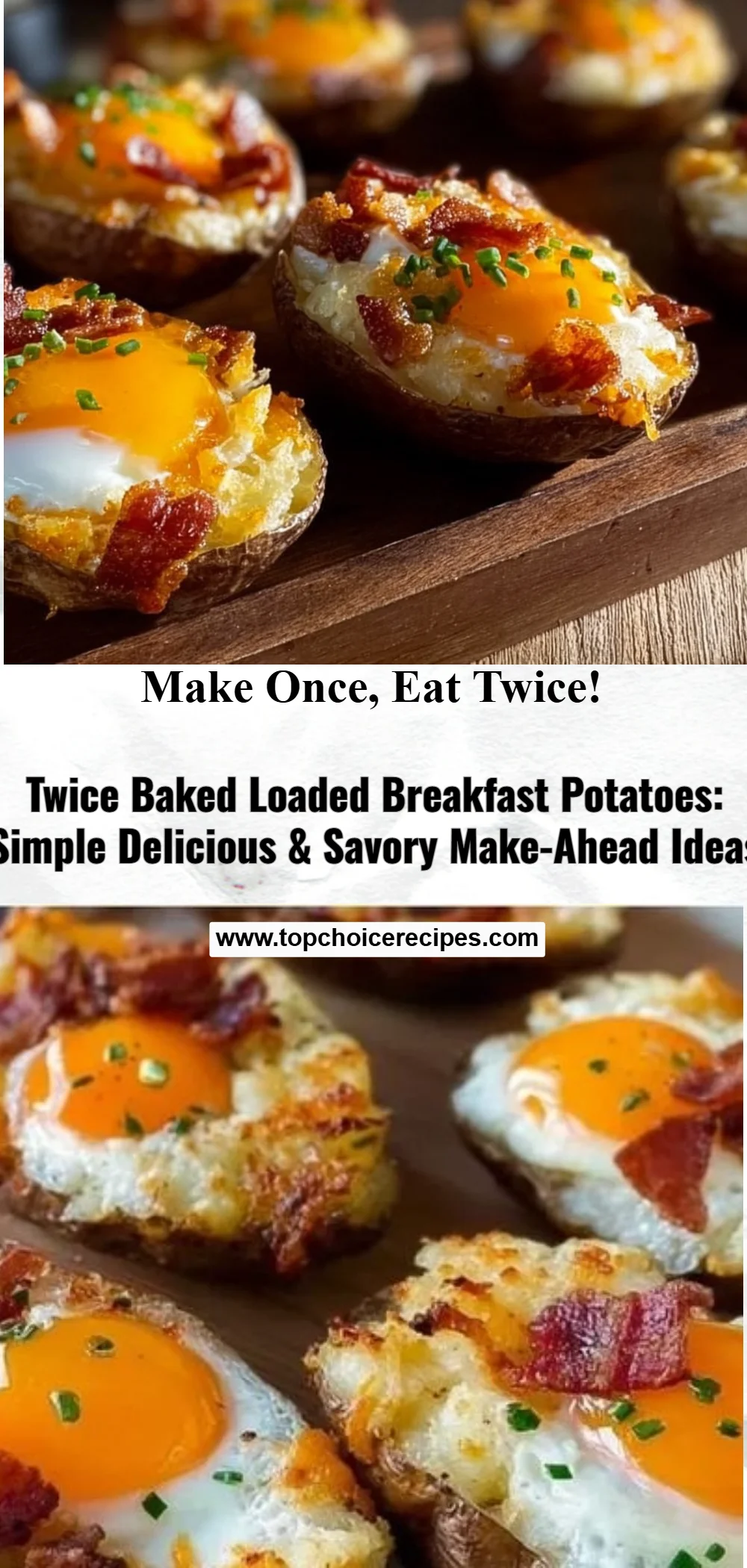 Twice Baked Loaded Breakfast Potatoes 5 Twice Baked Loaded Breakfast Potatoes