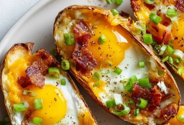 Twice-Baked Loaded Breakfast Potatoes 5 Twice-Baked Loaded Breakfast Potatoes