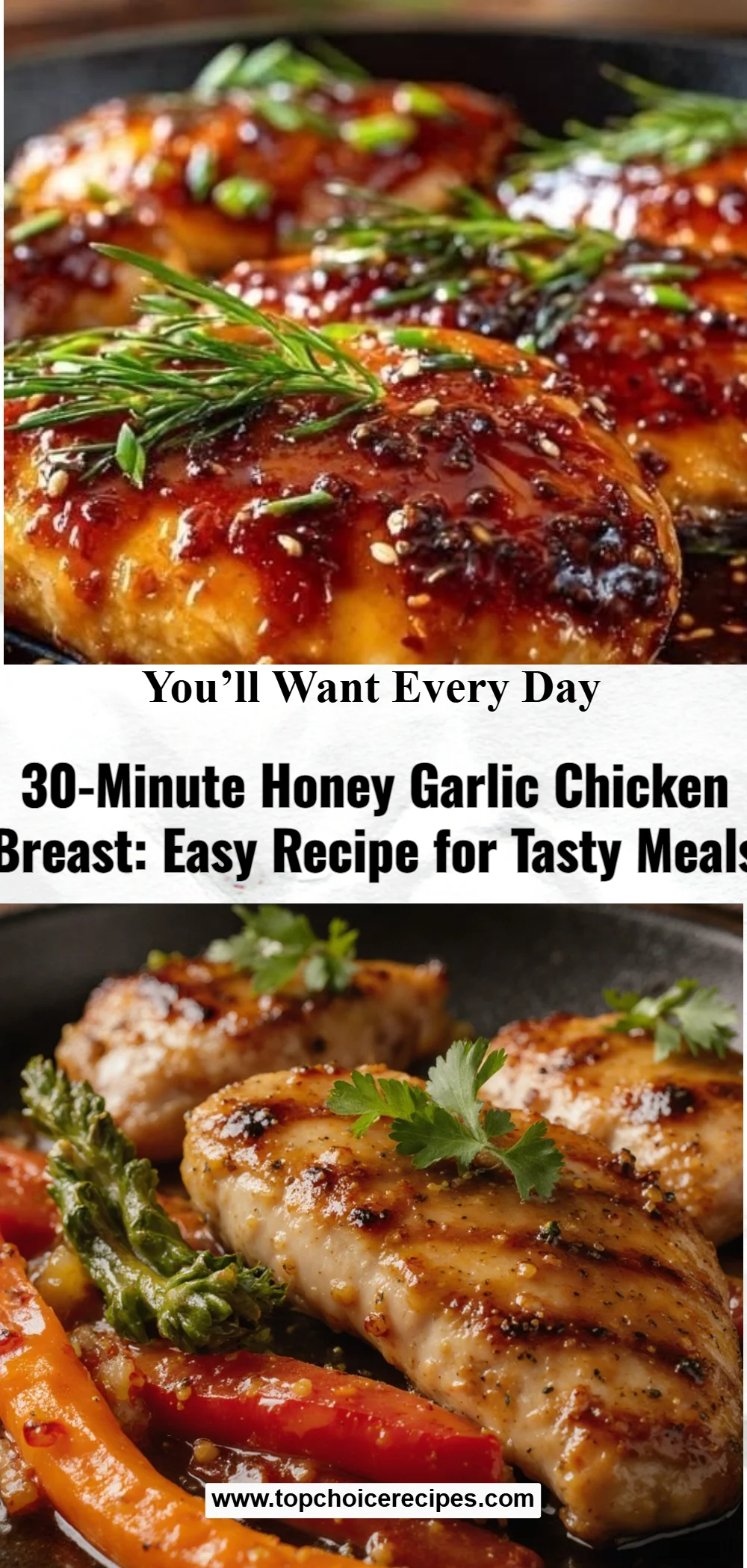 30-Minute Honey Garlic Chicken Breast
