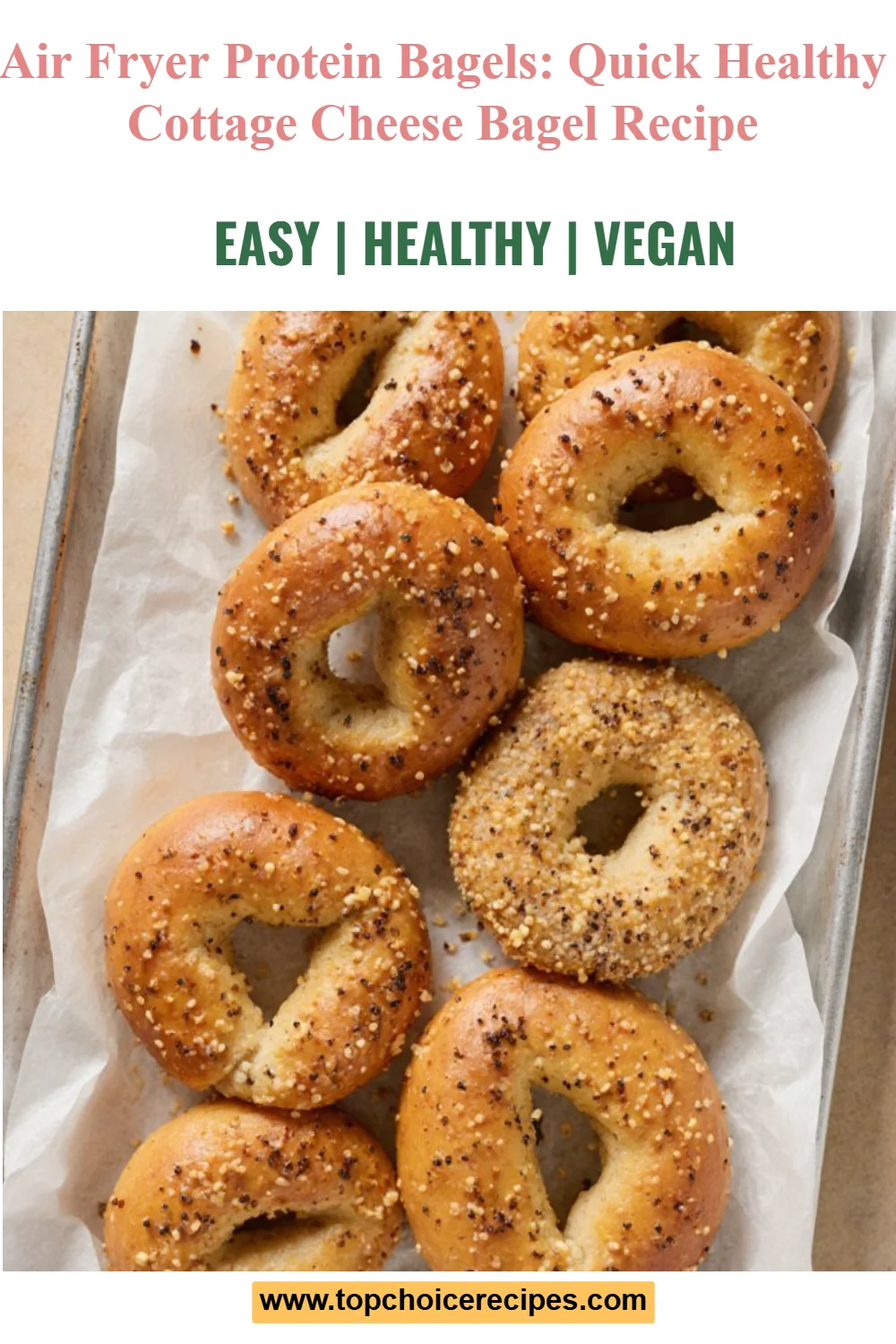 Air Fryer Protein Bagels