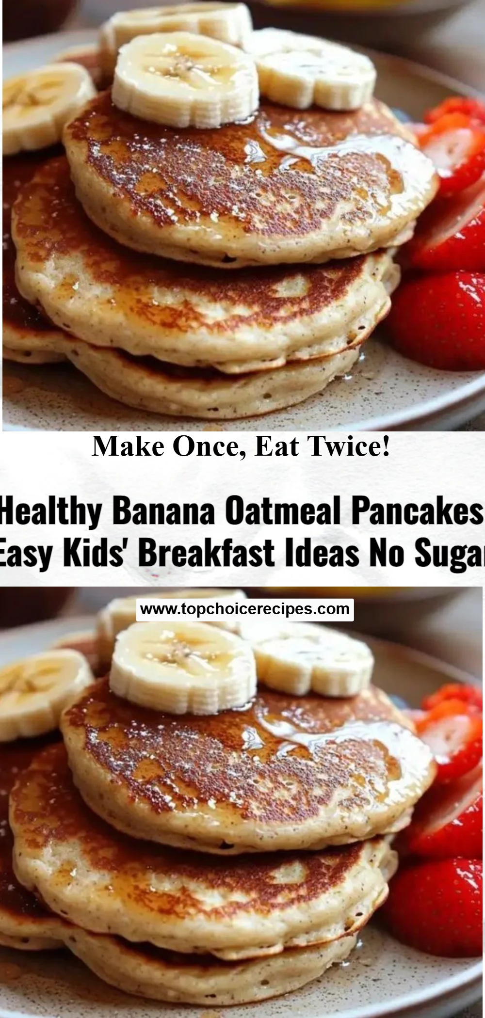 Banana Oatmeal Pancakes