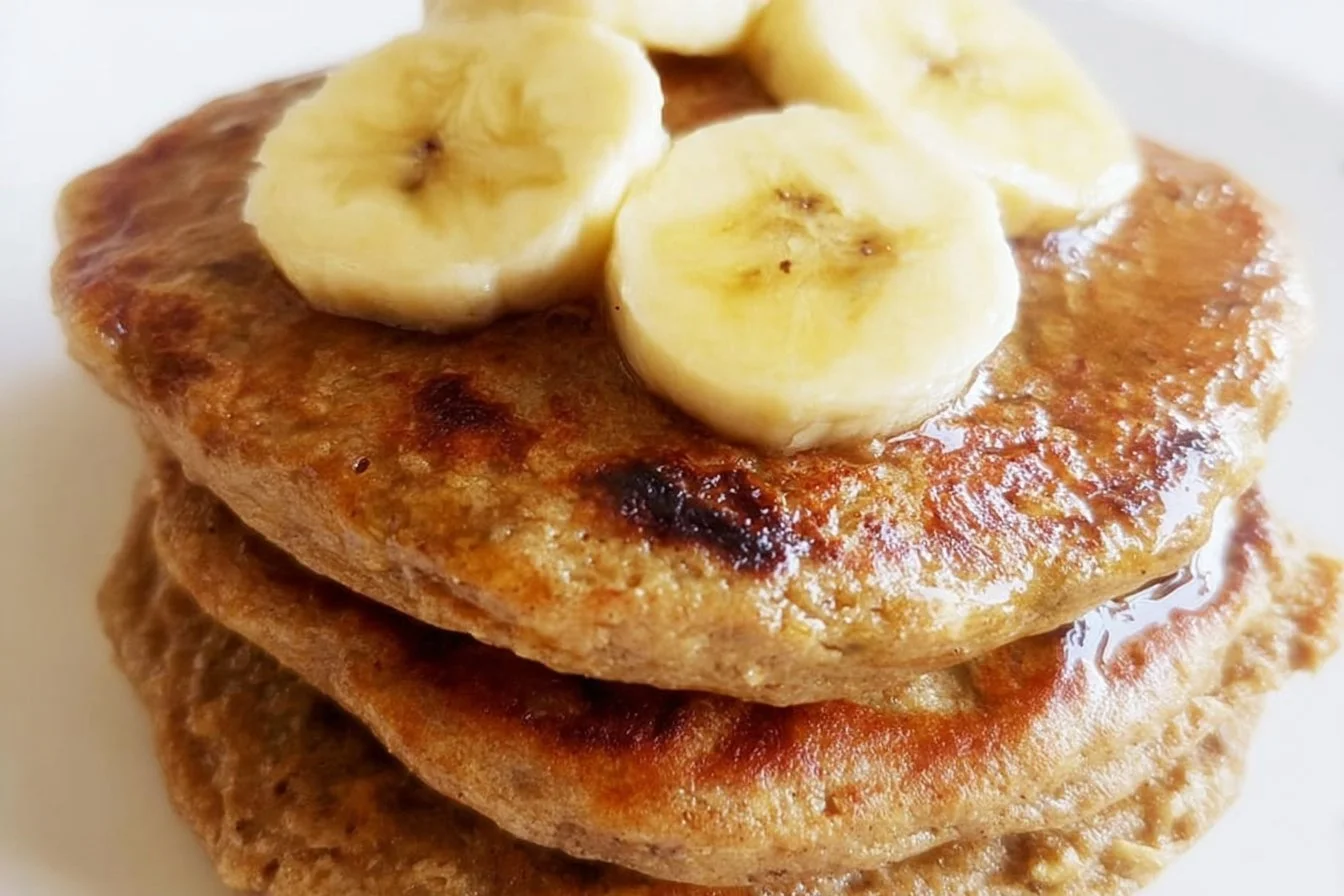 Banana Oatmeal Pancakes