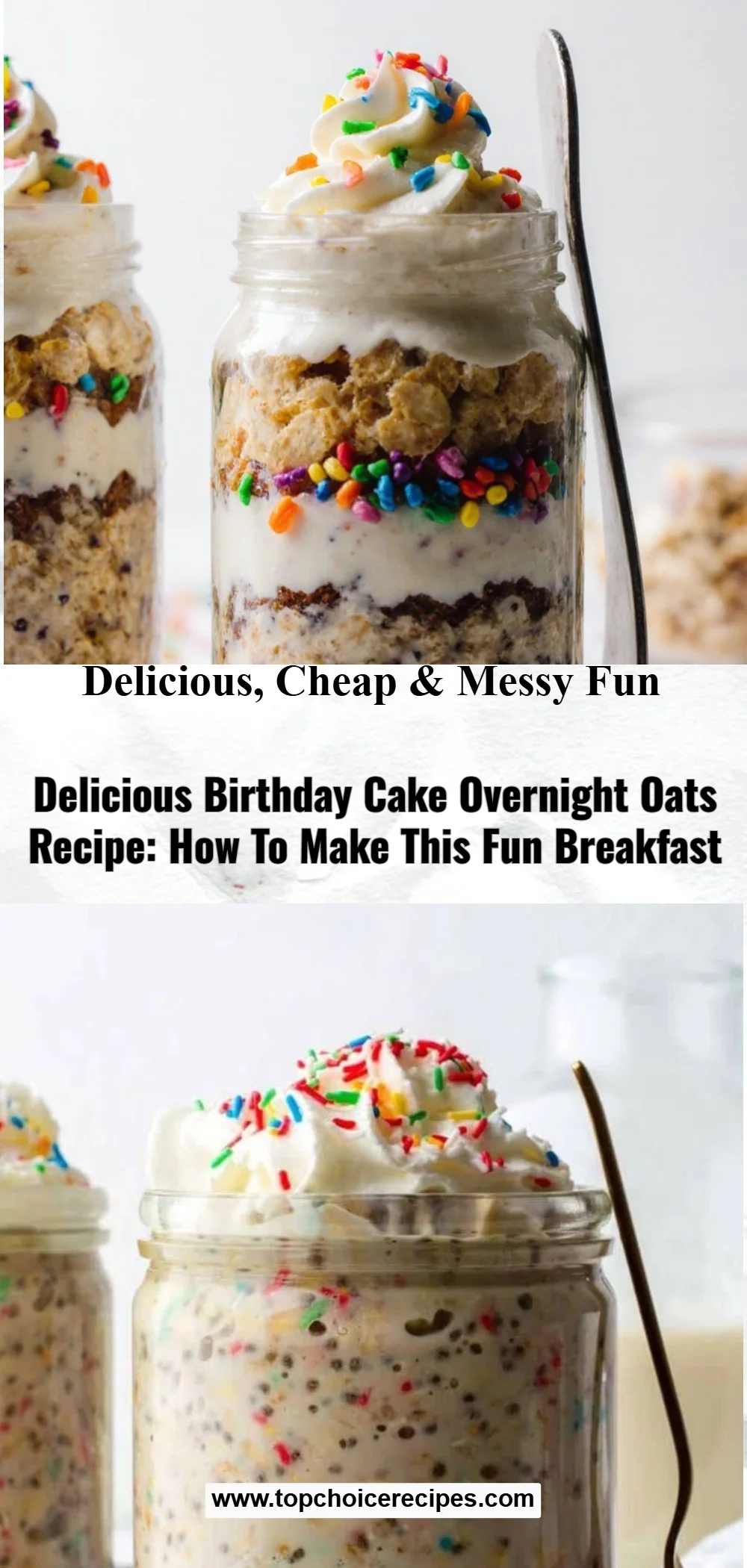Birthday Cake Overnight Oats