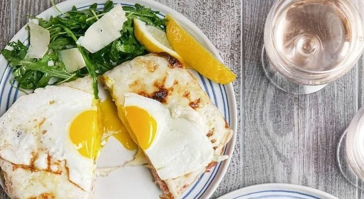 Breakfast Lasagna 4 Delicious breakfast lasagna with layers of eggs, cheese, and savory meats.