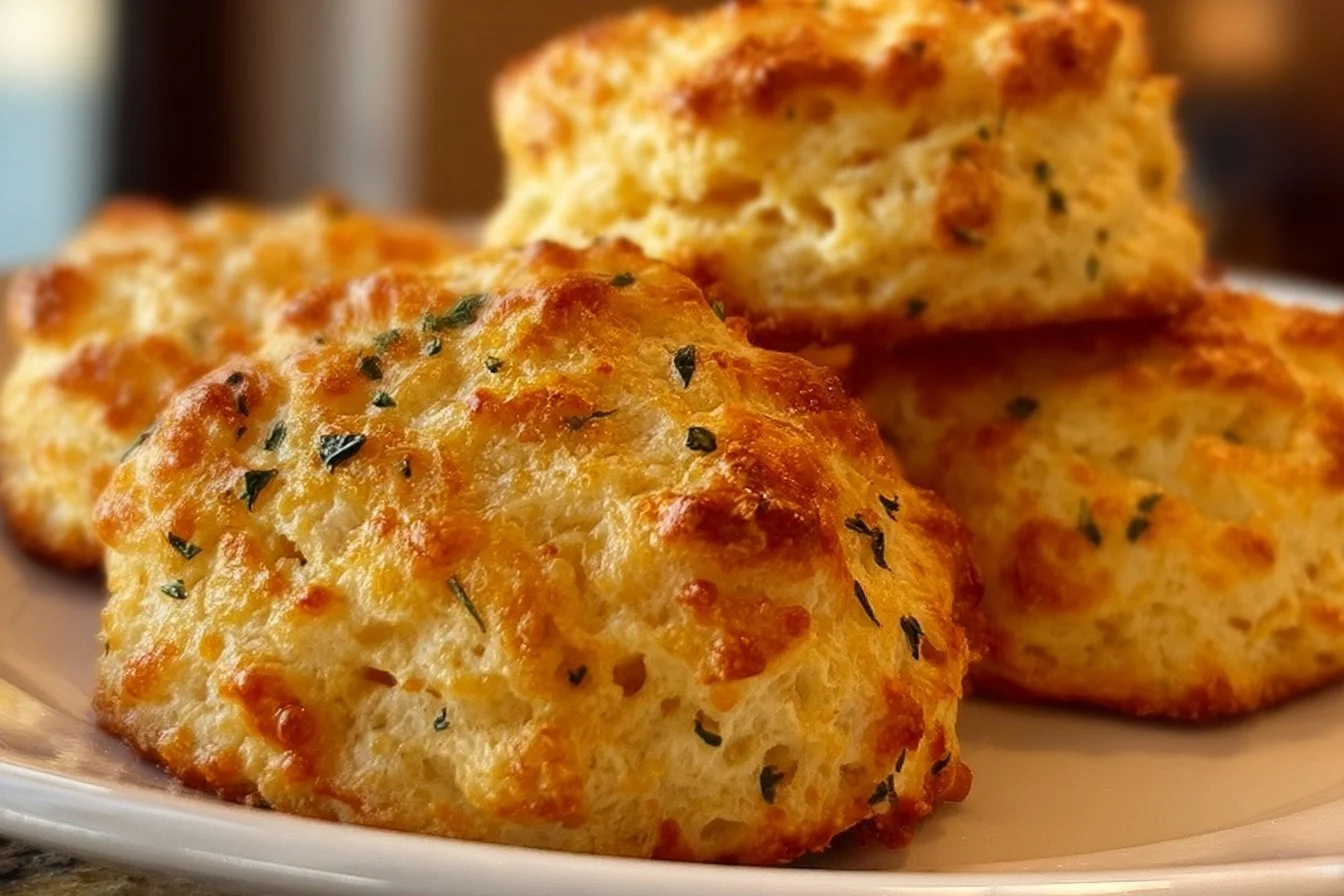 A plate of healthy breakfast protein biscuits ready to start your day