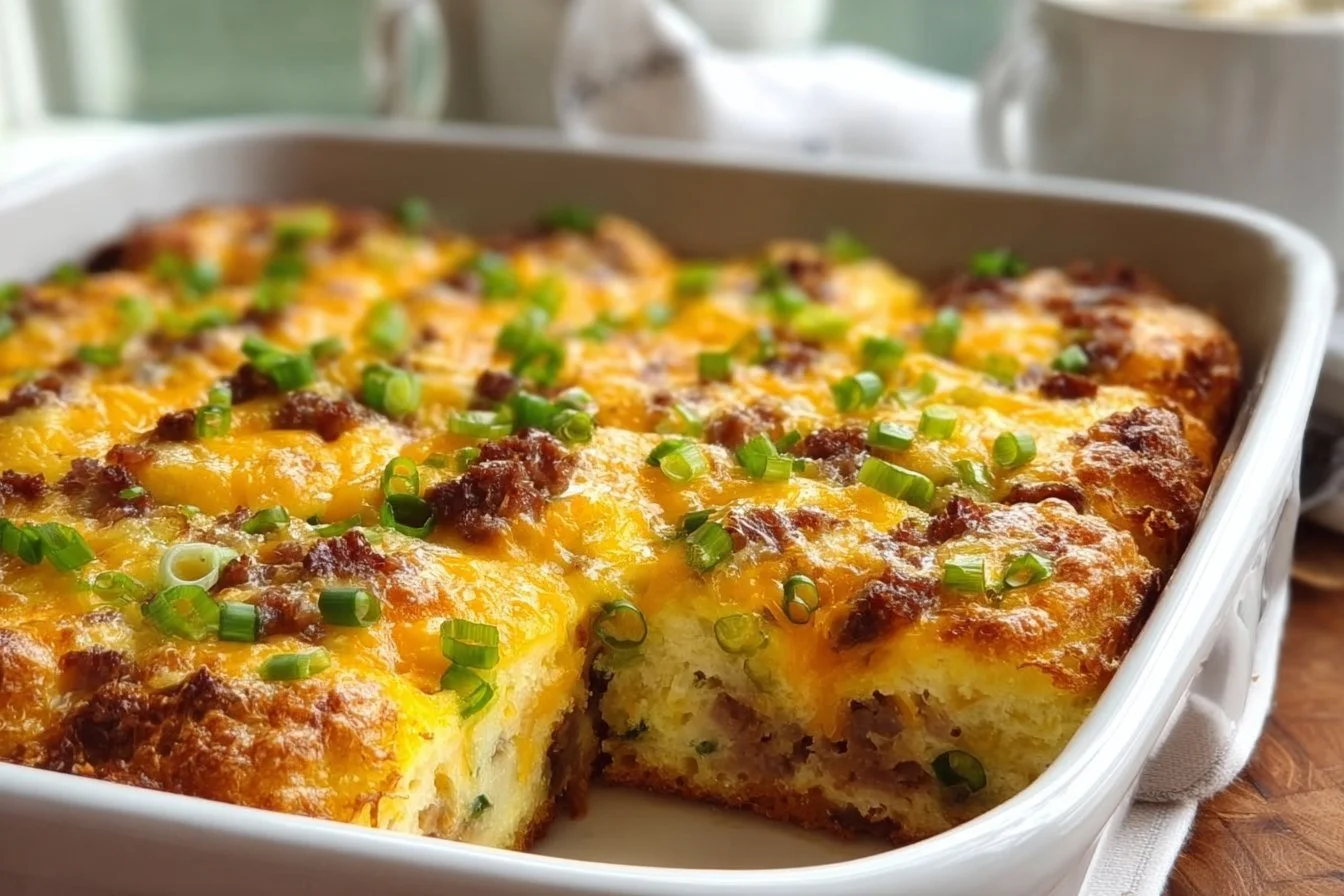 Cozy Amish Breakfast Casserole Recipe with Crispy Hash Browns
