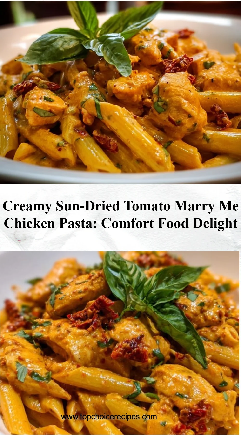 Creamy Sun-Dried Tomato Marry Me Chicken Pasta 2 Creamy Sun-Dried Tomato Marry Me Chicken Pasta