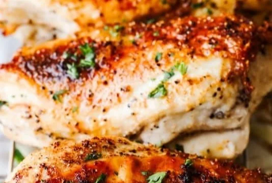 Crispy Roasted Bone-In Chicken Breast