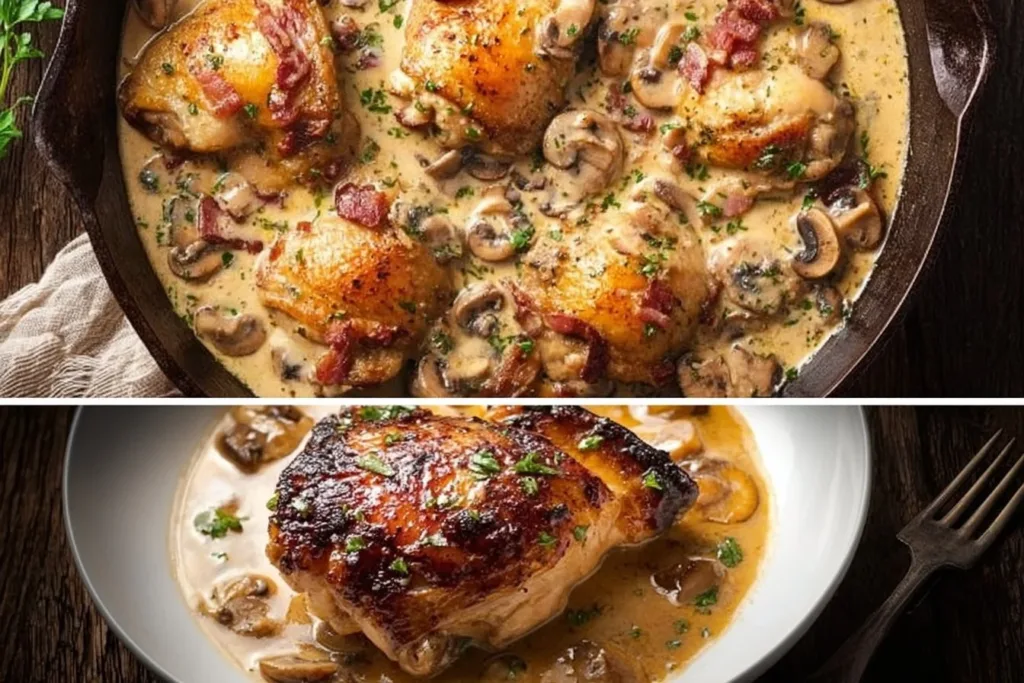 Crock Pot Marry Me Chicken served with a side of vegetables