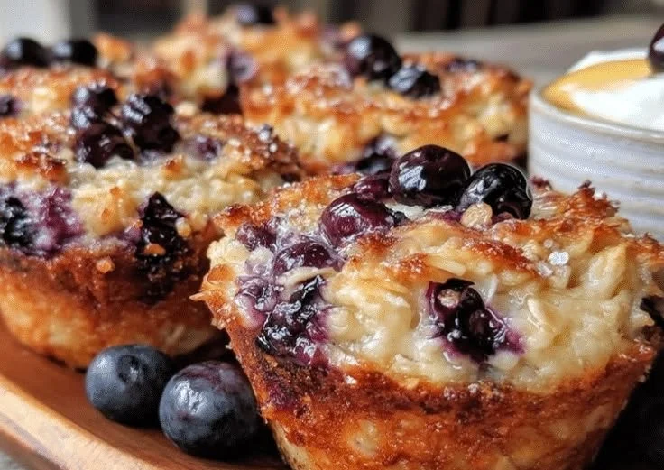 Easy Baked Oatmeal Cups with Blueberries 5 Easy Baked Oatmeal Cups with Blueberries