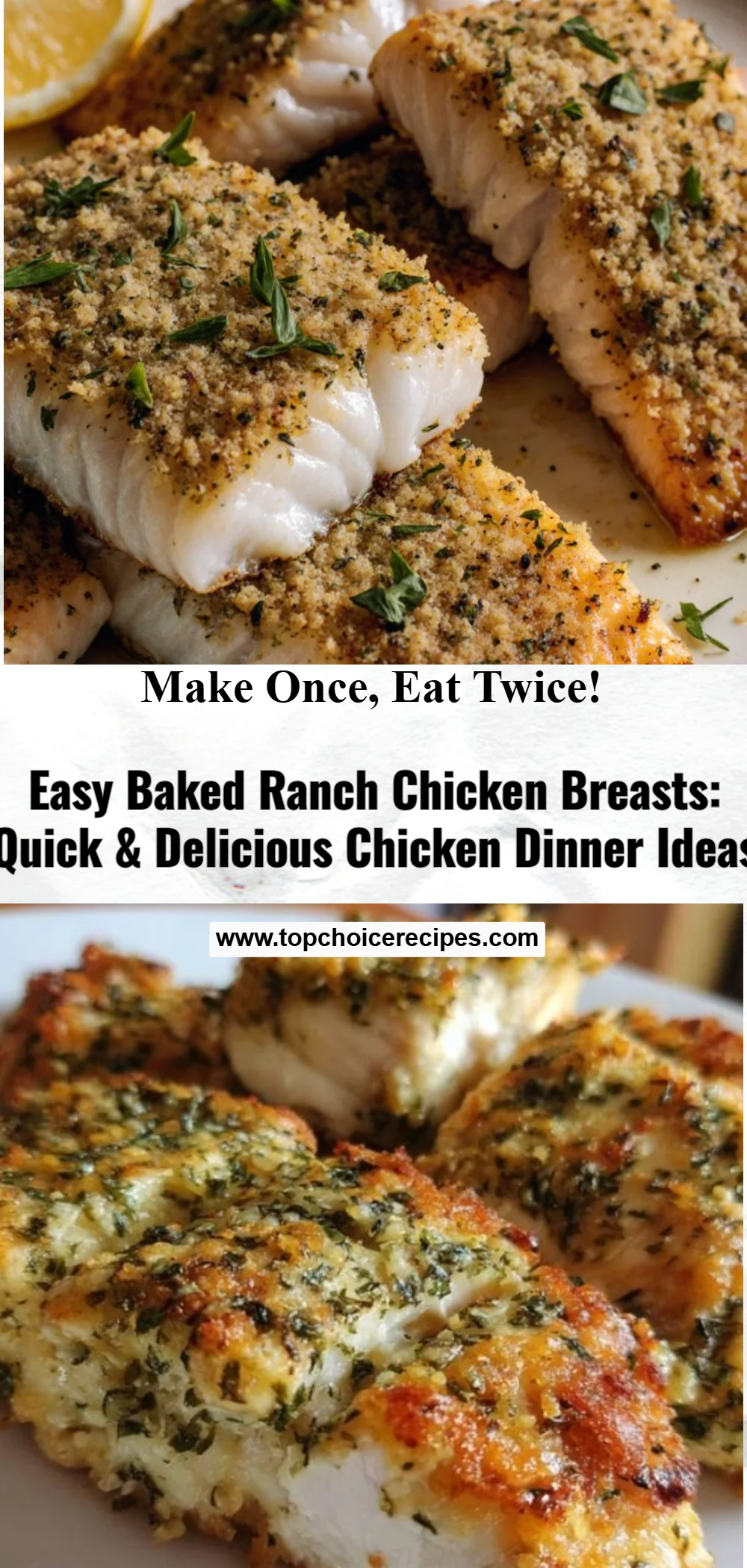 Easy Baked Ranch Chicken Breasts
