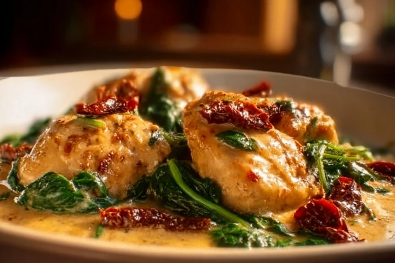 Delicious Easy Creamy Marry Me Chicken served on a plate