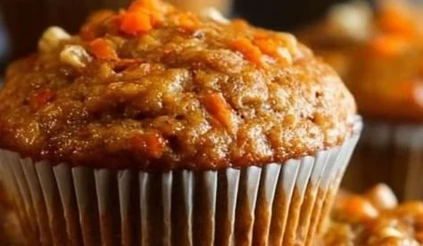 Easy One-Bowl Carrot Oatmeal Muffins