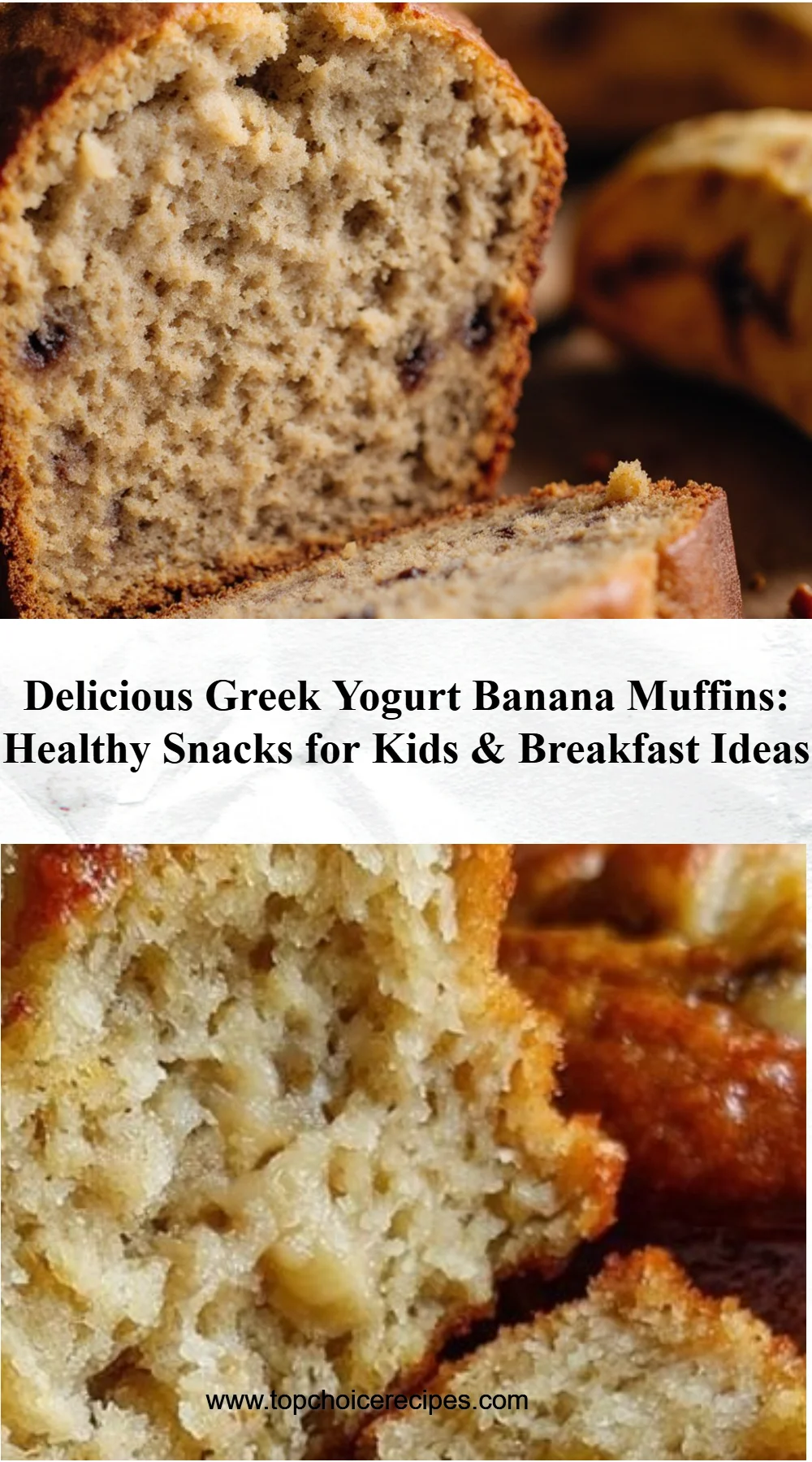 Greek Yogurt Banana Muffins