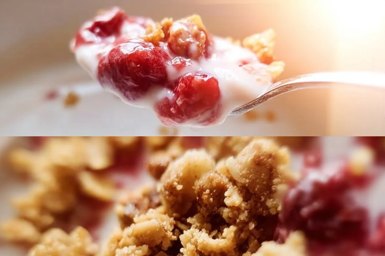 Healthy Cherry Crumble 6 Healthy Cherry Crumble