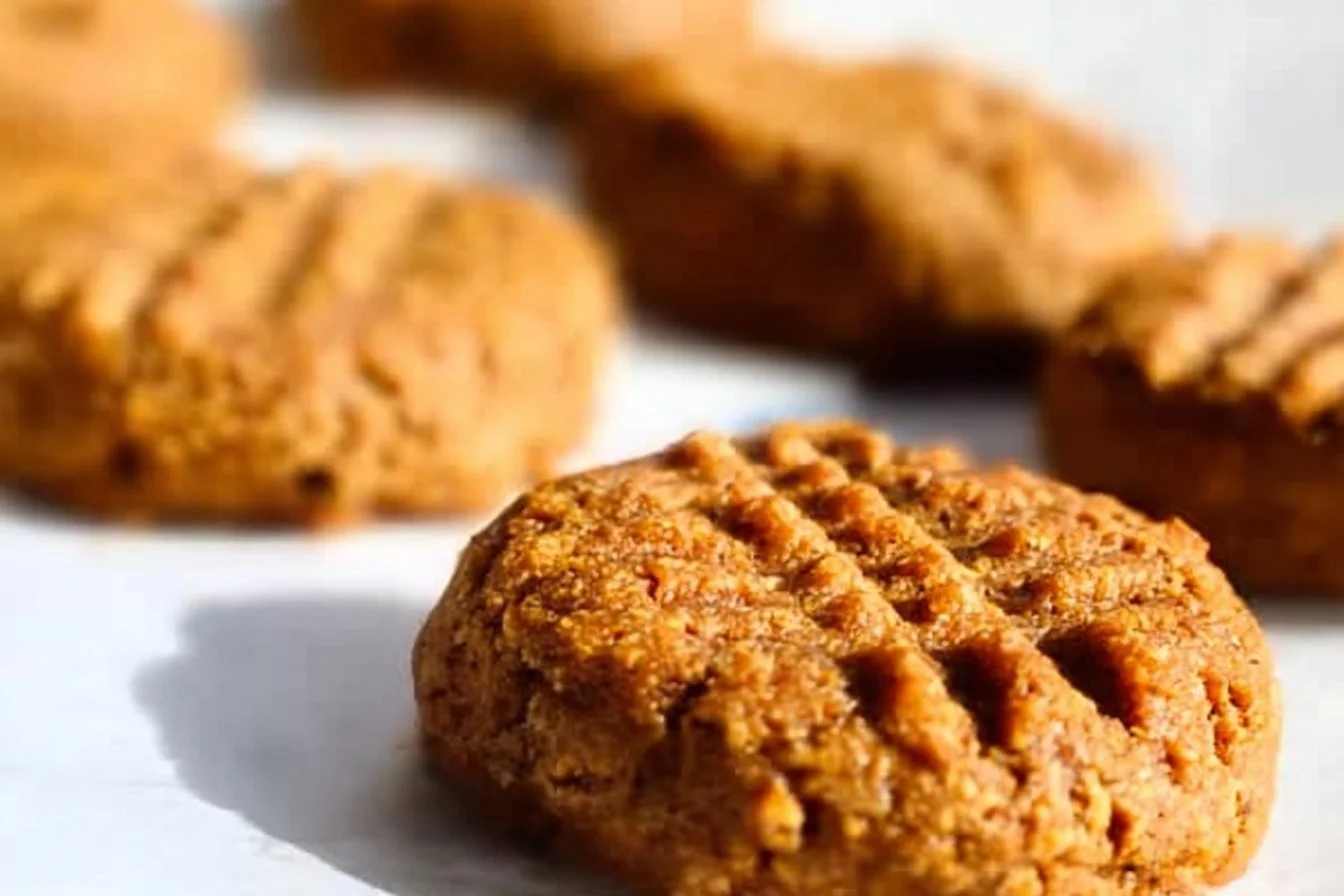Healthy cinnamon sweet potato cookies on a plate, perfect for breakfast.