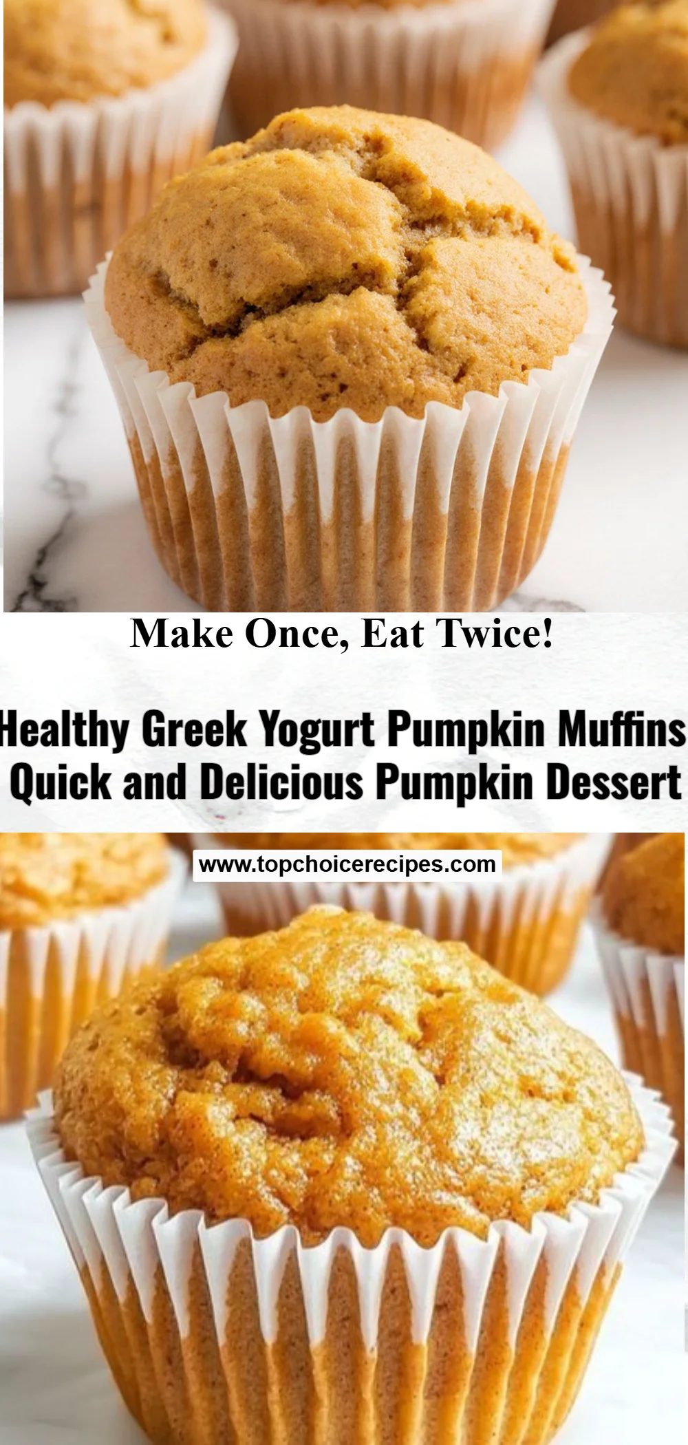 Healthy Greek Yogurt Pumpkin Muffins 6 Healthy Greek Yogurt Pumpkin Muffins